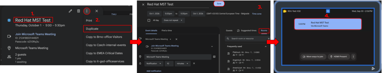 Visual steps to join MS Teams via OTJ