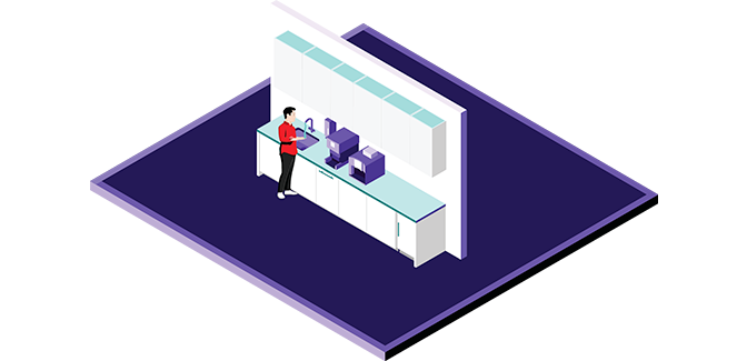 3D illustration of Coffee point space type