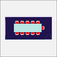 Floor plan for Conference room - medium space type