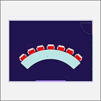 3D illustration of Hybrid meeting room space type