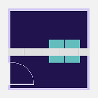 Floor plan of MDF Room