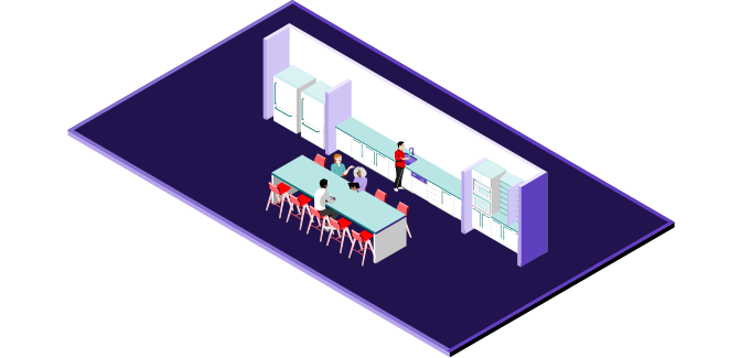 3D illustration of Pantry space type