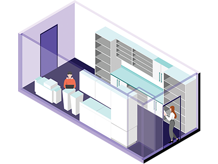 3D illustration of Post space type