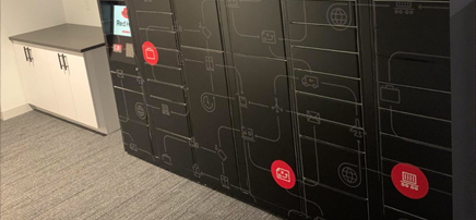 Red Hat Locker System in place