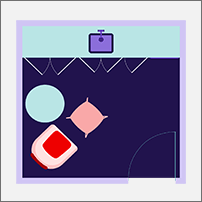 Floor plan for Wellness room space type